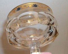 Bohemian Moser Baccarat Style Vintage High Quality PAIR Crystal Sherbets Bonbons