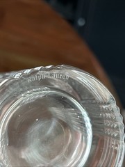 2 Ralph Lauren Glen Plaid Highball 12oz Glasses