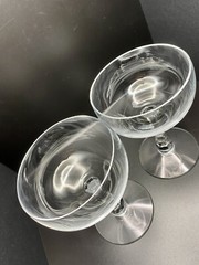 Set of 2 Fostoria FASCINATION Clear Glass Elegant Sherbet Champagne 4.75″ GL