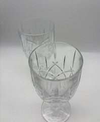 2 Vintage Gorham Crystal Lady Anne Ice Tea Glasses Tall Germany Discontinued