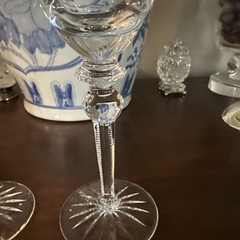 Rogaska Queen Crystal 9 1/4” Tall Goblets Set Of 2 Fabulous Look
