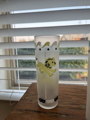 MCM Libbey Merry-Go-Round Glasses Tom Collins 7″ Frosted Carousel