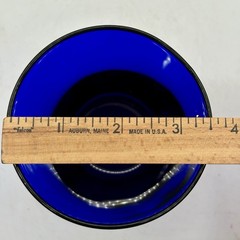 4 Libbey Flare Cobalt Blue Old Fashioned Glasses – Vintage 14 oz Excellent