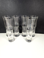 Set of 6 Libbey Hurricane Glasses 1619 Napoli Grande Clear Tall Barware 8.5″
