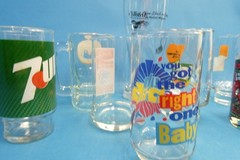 Mixed Lot of Vintage Used Coca Cola Olympics 7-Up Seasons Greetings Houze Cups D