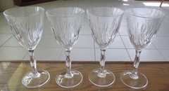 4 ROYAL CRYSTAL ROCK RCR 7 3/4″ FIRE FLAME WATER / WINE GLASSES 9-oz – PERFECT