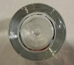 Pair of 2 Krosno Low Ball Whiskey Old Fashioned Heavy Bottom Air Bubble Glasses