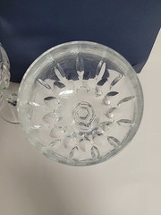 2 Scott Zwiesel Cut Crystal Wine Glasses 6-1/4″ Tall ×3″ Wide At The Rim