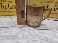Sundance Catalog Chennai Tea Glasses 8 Total. Translucent Washed Chocolate Glass