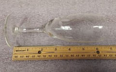 ‘1 EACH’ – NORITAKE SASAKI WHEAT ETCHED CRYSTAL SHERRY GLASSES