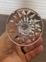 STUNNING SET(8) VTG WATERFORD Crystal ASHLING White Wine Glasses SIGNED 5.5″H