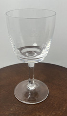 Set of 6 Irish Coffee Glasses Goblets Shamrock Clear Stemmed Recipe on Side