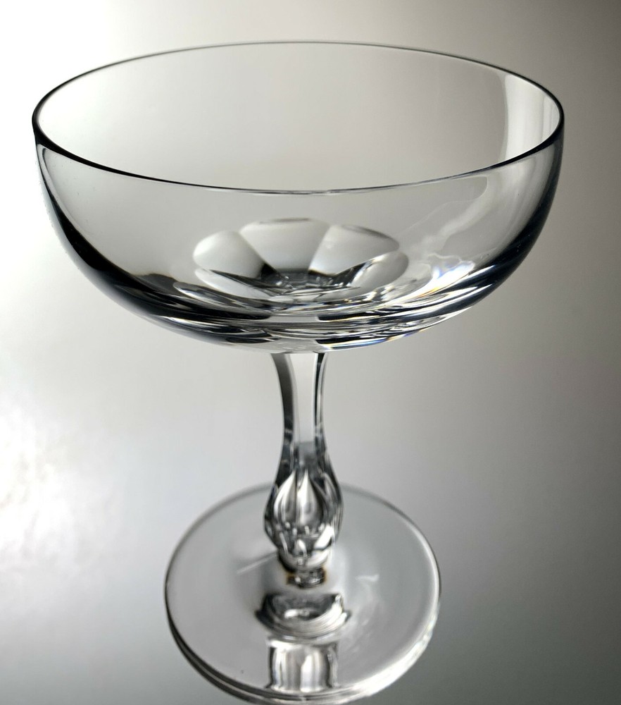 JOSAIR SILHOUETTE CHAMPAGNE WITH BUBBLE IN STEM 4 5/8″ X 3 7/8″ 6oz PERFECT