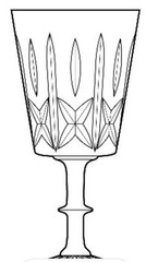 Royal Brierley Crystal Ascot Water Goblet 6.25” England 8 Available