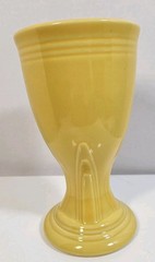 Rare Fiesta Goblet Yellow Beautiful Design & Condition 6.50 Inches