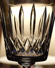 Vtg Set 7 EDINBURGH CRYSTAL ED130 Vertical Hand Cut Water Goblet Glasses SIGNED