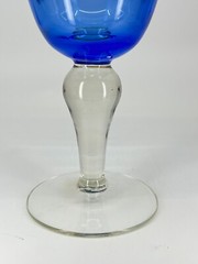 Replacement Artland Iris Cobalt Blue wine or water goblet Bulb Stem 8″H LOVELY!