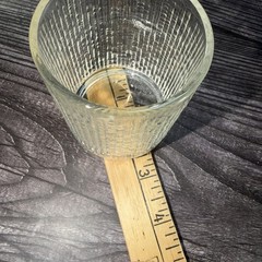 Vtg Jeannette Finlandia Tree Bark Icicle Old Fashioned Flared Low-ball Glass
