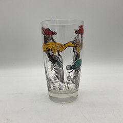 Vintage Duck Geese Beer Tumbler Hunting Scene Hazel Atlas Glass 1950s Bar ware