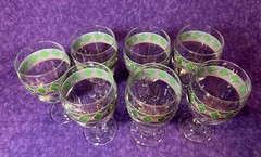 Pfaltzgraff Almaldi Iced Tea/Water/Wine Goblets 10 oz. Set Of 7. MINT