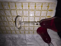 Ruby Red Stemware Lot Of 2