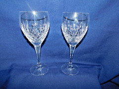 C7 – Mikasa Lead Crystal Coventry Water Goblets Lot of 2