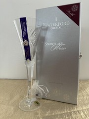 WATERFORD SNOWFLAKE WISHES 2015 HEALTH FLUTE NIB w/tags # 154683
