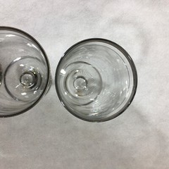 Lot of 3 Crystal Iced Tea Glasses Double Platinum Trim Foot 5-3/4″ Vintage