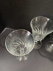 Cristal D’ Argues Durand Flammers Crystal Water Goblets 7” Set of 4