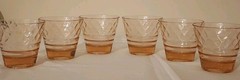 Jeanette Chantilly Pink Old Fashioned Style Glasses Set Of 6