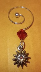 WATERFORD CRYSTAL SNOWFLAKE WISHES «JOY» RUBY CASED FLUTE, 2011 LIMITED ED NIB
