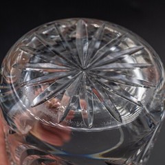 DAMAGED Waterford Crystal Clare Old Fashioned Tumbler Glass- 3 3/8″ FREE US SHIP
