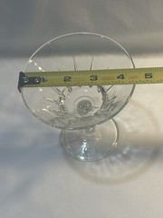 4 Sorrento Champagne Fidenza Vetraria Italy Vintage Italian set of 4 Clear