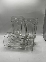 Set Of 3 – 7” Vintage Fostoria Virginia Clear Stemmed Iced Tea/Water Glasses
