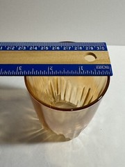 Vintage Lustre Marigold Peach Tumbler Replacement Iridescent Mid Century