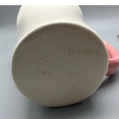 Vintage Double Creek Barwick signed whimsical Flamingo pottery Mug