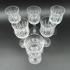 SÈVRES – 6 Red Wine Glasses In Crystal Model SAVANNAH