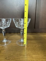 2 Champagne Glasses W. M. Dalton Cherbourg French Lead Crystal No.3 France 6 oz