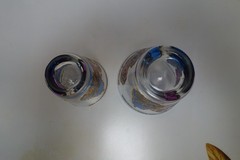 Georges Briard Signed Mid-Century Apple and Pear Pageant Two Replacemet Glasses