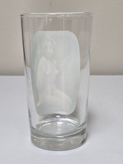 Striptease Highball Glasses w/ Original Box Vintage Adult Spencer’s Gifts