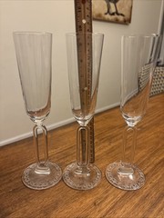 Set Of 4 RIEDEL SOMMELIERS MILLENNIUM CHAMPAGNE FLUTES Y2K Austria – Signed