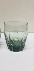 2 ANCHOR HOCKING AVOCADO GREEN STARFIRE CENTRAL PARK LOW BALL ROCK GLASSES 10 OZ