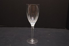 Lalique Glass Angel Champagne Flute Goblet Glass France Signed