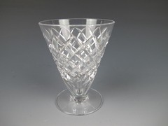 (11) Hawkes Crystal Delft Diamond Flat Juice Glasses 3 5/8″