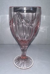 HTF LENOX CRYSTAL PINK DAWN BLOSSOMS LUNCHEON ICED TEA GOBLET