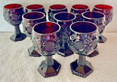 5 Crystal Gold Rim 4 7/8″ Highball Glasses Studio Crystal Renaissance Collection