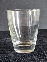 3 «On the Rocks» Clear Flared Heavy Bottom Glasses by Libbey Glass • 3⅜» Tall
