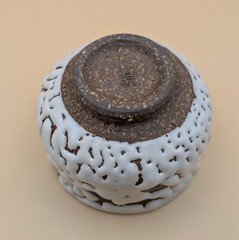 sake cup　”GUINOMI　HAGI-YAKI” All surface Oni Hagi with a cut footring