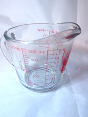 Anchor Hocking #498 Oven Basics 2 Cup/16oz/1 pint/500ml Glass Measuring Cup USA