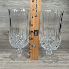 Cristal D’Arques Longchamp 24% Lead 7” Iced Tea Crystal Glasses – Set of 2